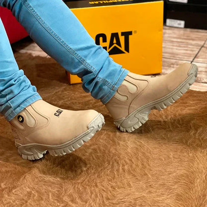 Kit Caterpillar - Bota para Hombre en Cuero Legítimo + Regalos Exclusivos