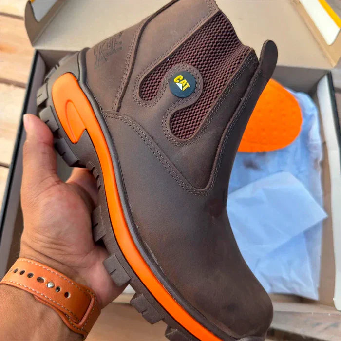 Kit Caterpillar - Bota para Hombre en Cuero Legítimo + Regalos Exclusivos